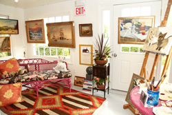 photo of art studio from ARF Designer Showhouse