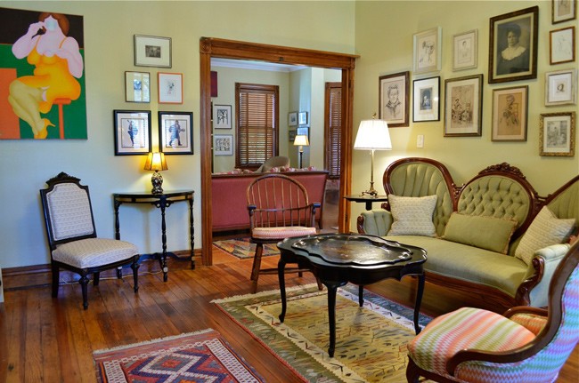 Front Parlor — Extensive Art Collection